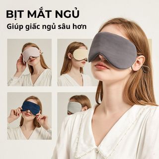 Bịt mắt ngủ màu trơn không hoạ tiết Đồ che mắt ngủ style hàn quốc thanh lịch đơn giản