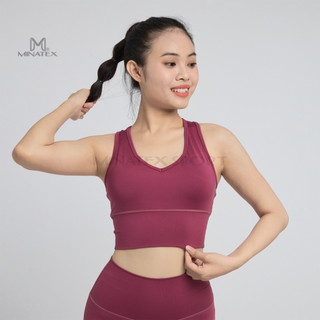 MINATEX - B7 - Áo bra tập gym yoga chất đanh mịn, có mút đi kèm tháo lắp, đường may đẹp, không chỉ thừa.