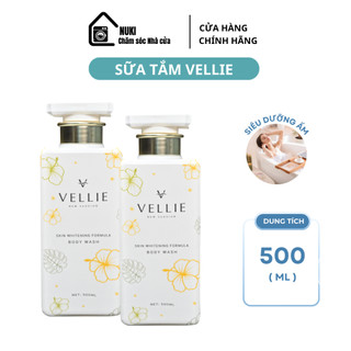 Sữa Tắm VELLIE 500ml -  Cấp ẩm sâu, dưỡng trắng, giúp ngăn ngừa lão hóa