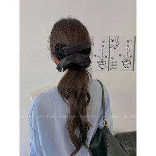 Cột tóc scrunchies size lớn vải lụa nhiều màu MC832