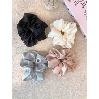 Cột tóc scrunchies size lớn vải lụa nhiều màu MC832