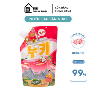 Nước Lau Sàn NUKI 500ml Hương Hoa Lily - Lau Dọn Dễ Dàng, Sàn Nhà Thơm Lâu