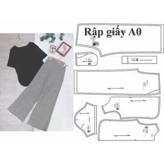 Rập giấy a0 mã 1437 - rập bộ thun suông
