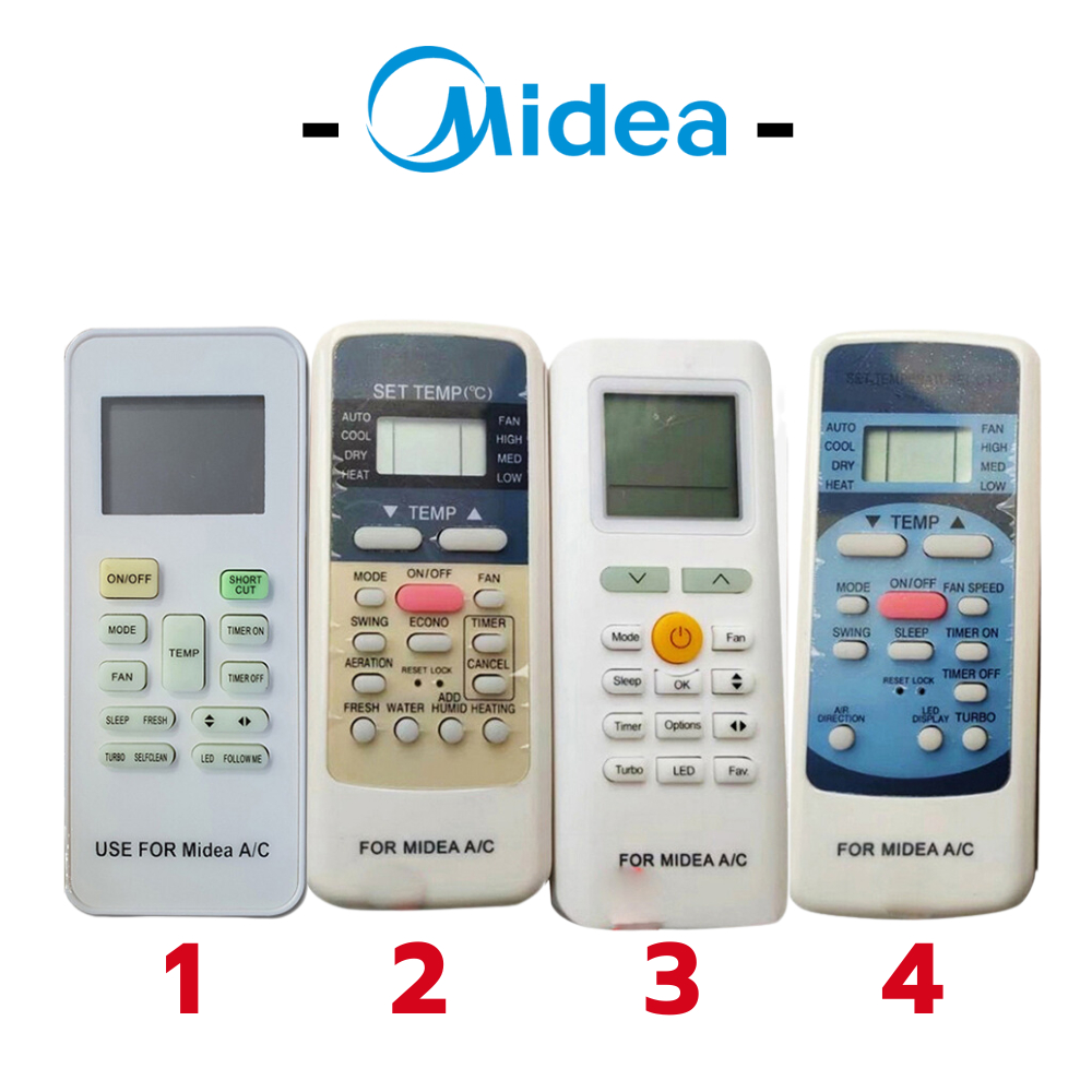 Điều khiển điều hòa Midea - Remote giá rẻ - Hàng chính hãng