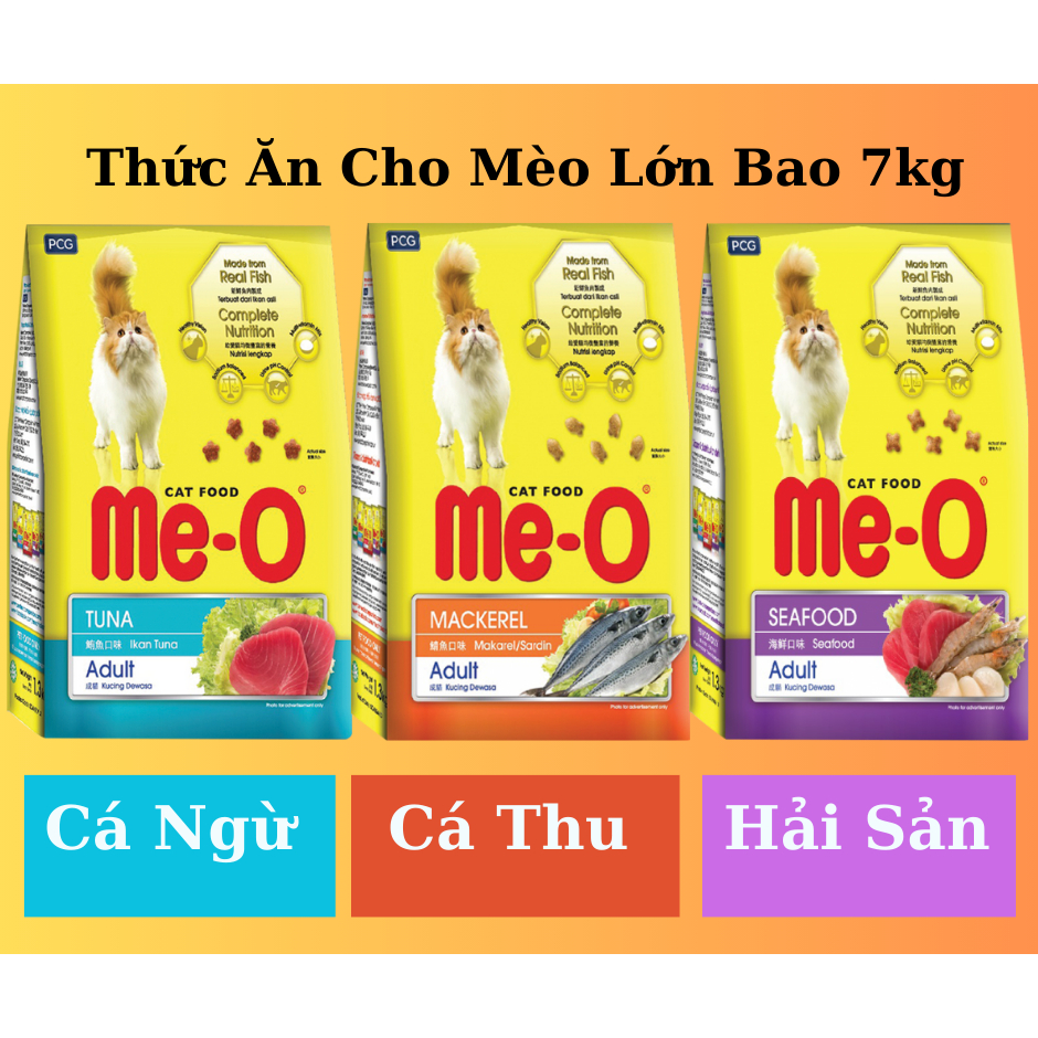 Bao Tải Hạt Thức Ăn Cho Mèo Me-O 7kg