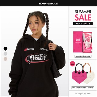  Áo hoodie unisex cao cấp chính hãng IDEVERRAY Racing form oversize chất nỉ 350gsm