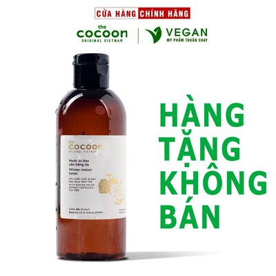 [ HÀNG TẶNG KHÔNG BÁN ] Bigsize - Nước bí đao cân bằng da (toner) Cocoon giảm dầu và mụn 310ml thuần chay