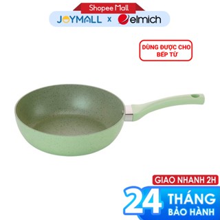 Chảo chống dính vân đá Elmich EL-4710OL, Hàng chính hãng, dùng được trên mọi loại bếp - JoyMall