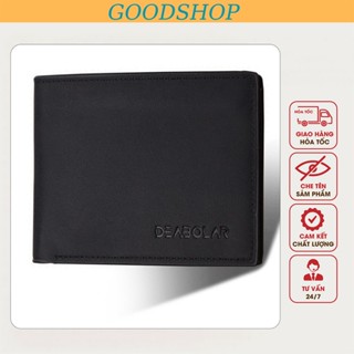 Ví da trơn nam Deabolar D06 cầm tay thời trang ngang