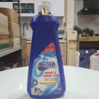 Nước làm bóng Sofish 500ml Làm bóng và làm khô chén đĩa và làm cho những dụng cụ nhà bếp không bị mờ sau khi rửa