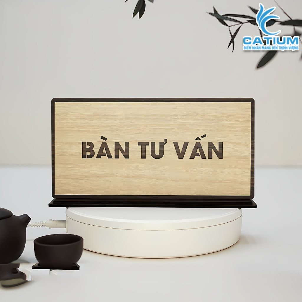 Bảng Tên Để Bàn Bằng Gỗ Trang Trí Làm Nội Dung Theo Yêu Cầu, Bảng Tên Chức Vụ Để Bàn