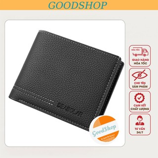 Ví da thời trang nam dọc ngang gập 275 cầm tay nhiều ngăn