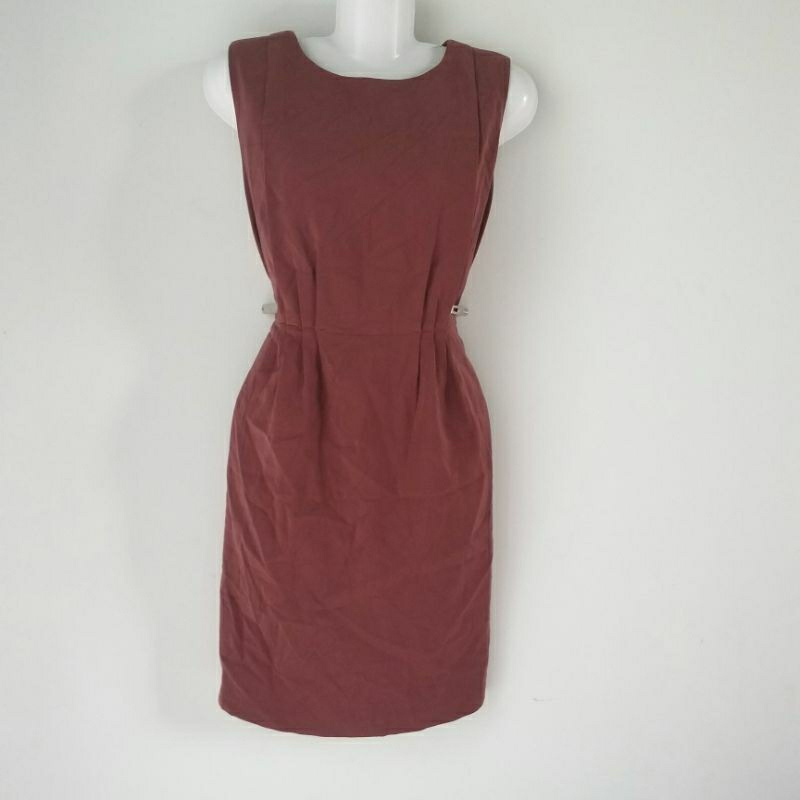 Đầm secondhand made in Korea 1529 HIỆU XỊN chất lụa có lót rất đẹp size M(N90-92cm E86cmD85cm) mới 9