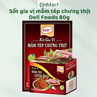 Xốt gia vị mắm tép chưng thịt deli foods 80g , sốt thịt chưng mắm tép