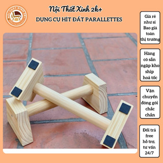 Parallettes gỗ thông dụng cụ hít đất, chống đẩy tập cơ ngực,planche,handstand,hướng dẫn tập calisthenics, gym, yoga