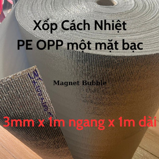 Tấm xốp cách nhiệt dày 3mm x 1m x 1m một mặt bạc [Nhanh]