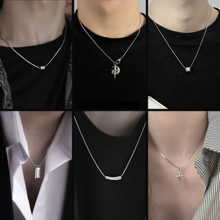 Dây Chuyền Xương Rắn Bằng Thép Titan Không Gỉ Thời Trang Tavi Studio - Vòng Cổ Trơn Nam Nữ Mạ Bạc Thiết Kế Đơn Giản