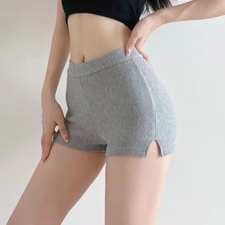 Set 3 quần đùi len tăm xẻ gấu nữ dáng quần đùi nữ mặc nhà đi ngủ co giãn thoải mái M20 - PQM STORE