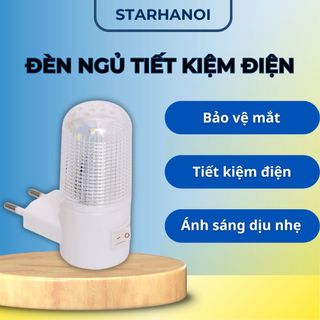 Đèn phòng ngủ đèn led hình trụ tiết kiệm điện starhanoi ánh sáng dịu êm cắm ổ 220V