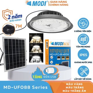 Đèn treo thả năng lượng mặt trời modi solar, đèn ufo năng lượng mặt trời độ sáng cao