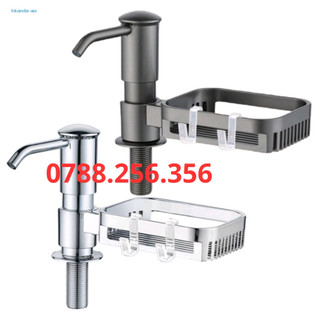 Bình đựng xà bông, bình đựng nước rửa chén gắn bồn rửa bằng inox, tiện lợi