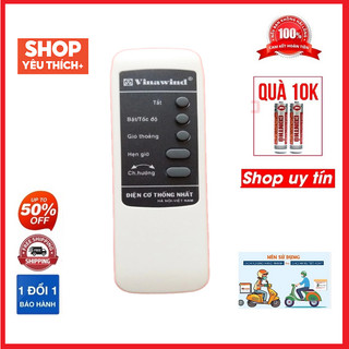 Điều khiển remote từ xa dùng cho quạt vinawind thống nhất loại dài-đầu bấm quạt vinawind thống thất loại dài