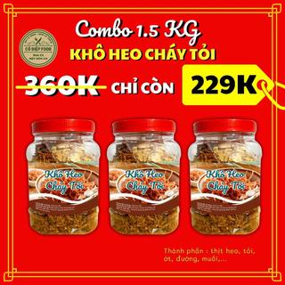 [combo 1.5kg khô heo sấy tỏi hũ 500gram ]
