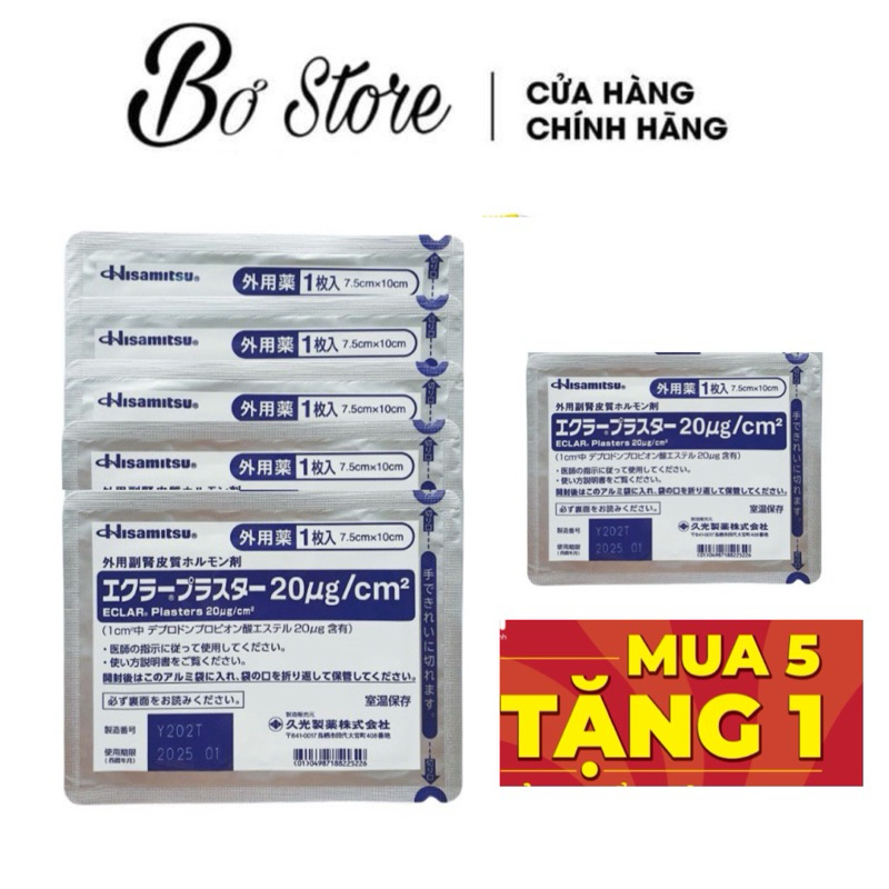 COMBO miếng dán ép sẹo lồi ECLAR PLASTER (HISAMITSU) và DRENISION Nhật Bản