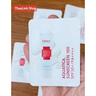 [ Sample 1.2g] Kem chống nắng Cell Fusion C Aquatica Sunscreen 100 SPF50+/PA+++