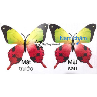 (mua từ 5 giá 8k/ con) Bươm bướm trang trí (có nam châm hít được tủ lạnh)