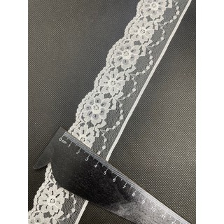 1m ren lưới thêu hoa khổ - không co giãn 4.5 cm