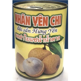 Nhãn ngâm nước đường đóng lon yên chi - lon 560g