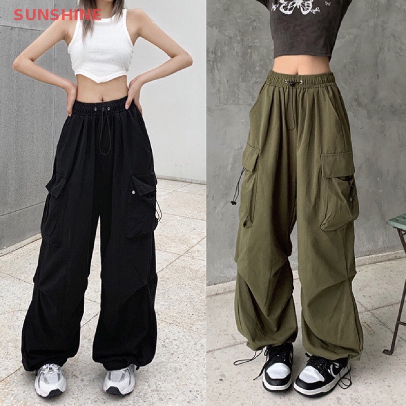 Quần Kaki Ống Rộng Túi Hộp Bo Gấu Thời Trang Hàn Quốc Siêu Cá Tính MA10