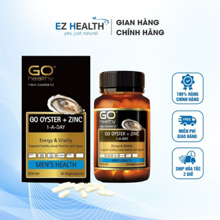 Tinh chất hàu New Zealand GO Oyster + Zinc giúp cải thiện sinh lý nam, khỏe tinh trùng, cải thiện xuất tinh sớm