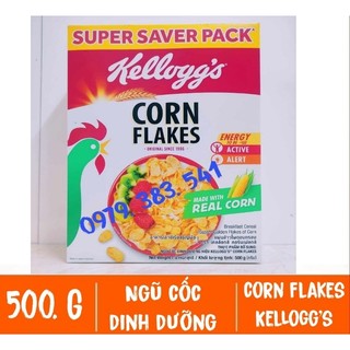 Bánh Ngũ Cốc Corn Flakes 500gram Thực Phẩm Bổ Sung Dinh Dưỡng Kelloggs