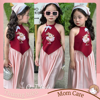 TT470 Set yếm hình thỏ kèm khăn cho bé gái - MOMCARE