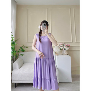 (Hàng Sẵn)Đầm Lanh Nhẹ Mát Đủ Màu Sắc Hàng Có Sẵn Giao Nhanh