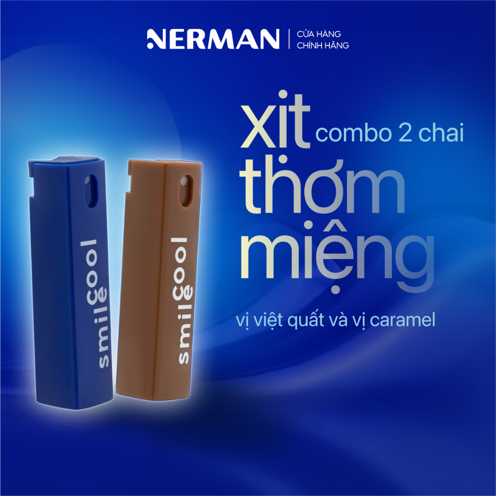 Xịt thơm miệng Spray & Kiss Nerman vị kẹo hoa quả bạc hà the mát cho nam nữ chai 10ml