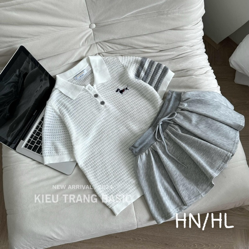 SET ÁO THOME POLO KÈM CHÂN VÁY
