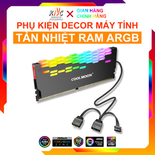 Tản Nhiệt Ram Coolmoon RA-2 Xám Led 5v ARGB Đồng Bộ Mainboard - Hàng Fullbox