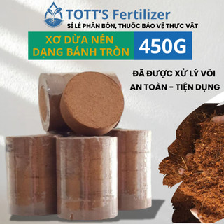 Viên nén viên xơ dừa bánh tròn, TOTT’s fertilizer, đất sạch hữu cơ vi sinh, đất trồng cây