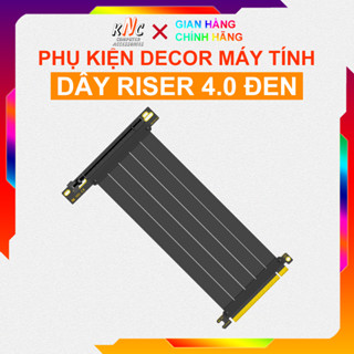 Dây Riser PCIe 3.0 Và 4.0 Chính Hãng SHK Màu Đen Dùng Lắp Dựng Card VGA Đứng - Hàng New