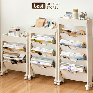 Kệ sách đứng đa năng LoviOffice 9168 - 9180, giá sách di động kèm bánh xe - sự lựa chọn hoàn hảo cho không gian làm việc