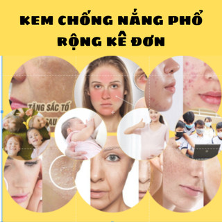 Kem chống nắng vật lý phổ rộng cao cấp