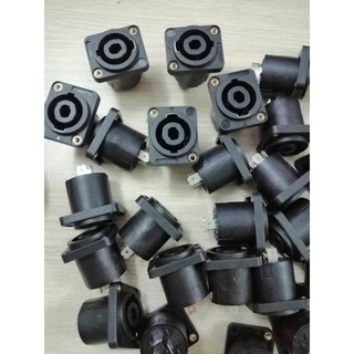 Trạm loa ô âm jack loa speakon neutrick nhựa vuông có ren