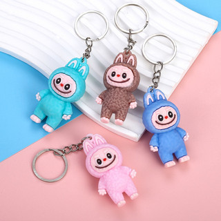Móc khóa Labubu Quái Vật Thỏ vương Quốc Quái Vật Loppy Capybana móc khóa cặp đôi
