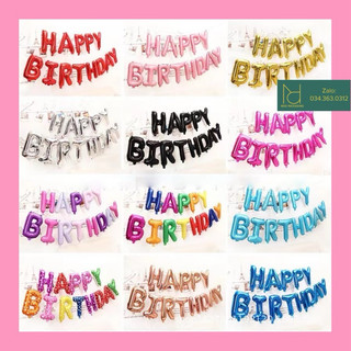 Bóng bay chữ happy birthday - bóng bay trang trí sinh nhật chữ hpbd