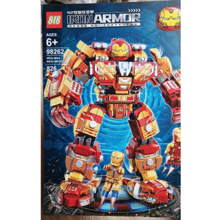 New Đồ chơi Lắp ráp Mô hình 98261 War Super Iron Armor Robot Military Heroes Mecha Man MK48