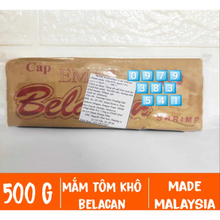 Mắm tôm khô mã lai belacan malaysia gói 500 gram