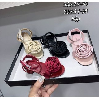 Giày cao gót hoa xinh cho bé full box